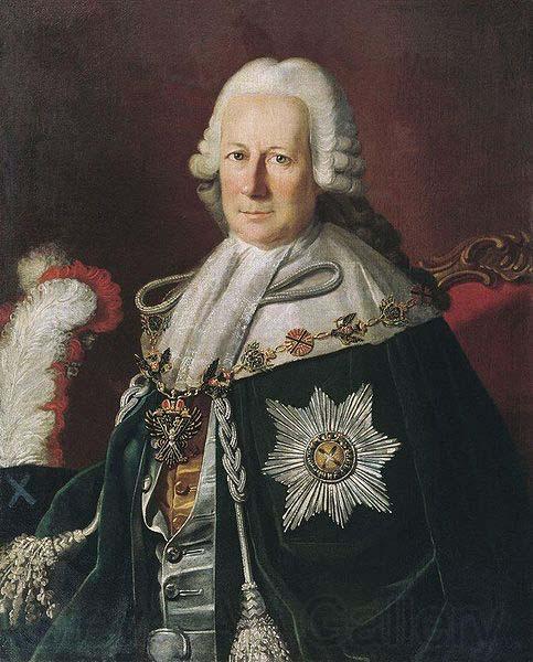 unknow artist Portrait of Semen Ivanovich Mordvinov as Chevalier of the Order of St. Andrew Norge oil painting art